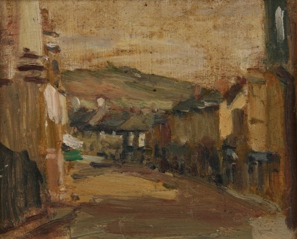Detail of Market Jew Street by Norman Garstin