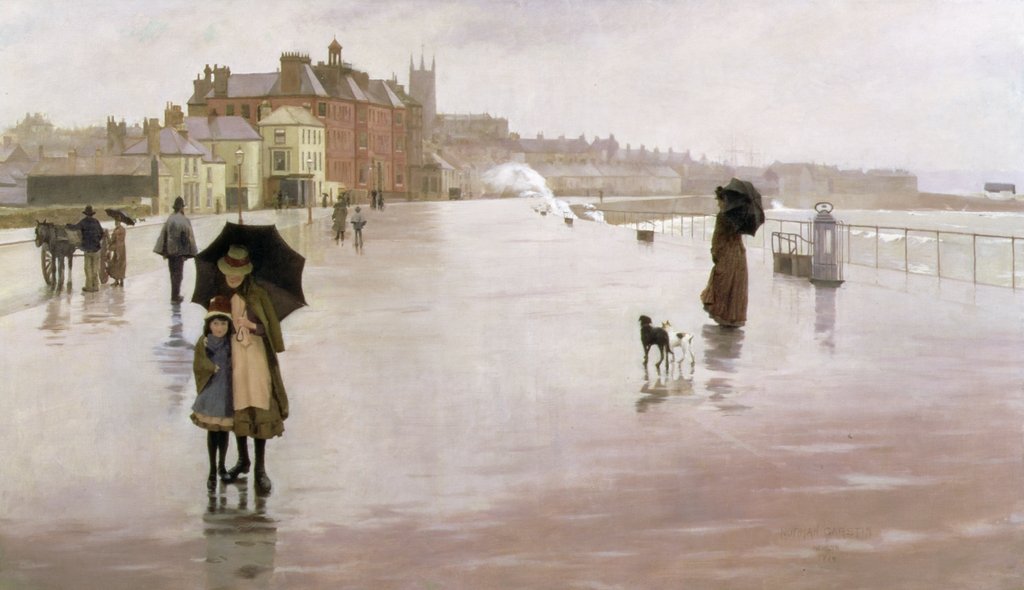 Detail of The Rain It Raineth Every Day, 1889 by Norman Garstin
