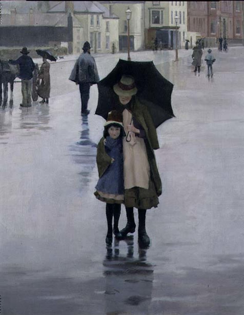 Detail of The Rain it Raineth Every Day, 1889 by Norman Garstin