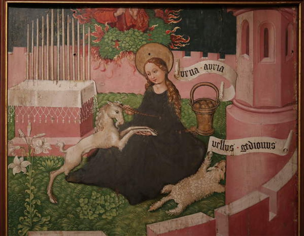 Detail of The Mystic Hunt of the unicorn by Martin Chambiges