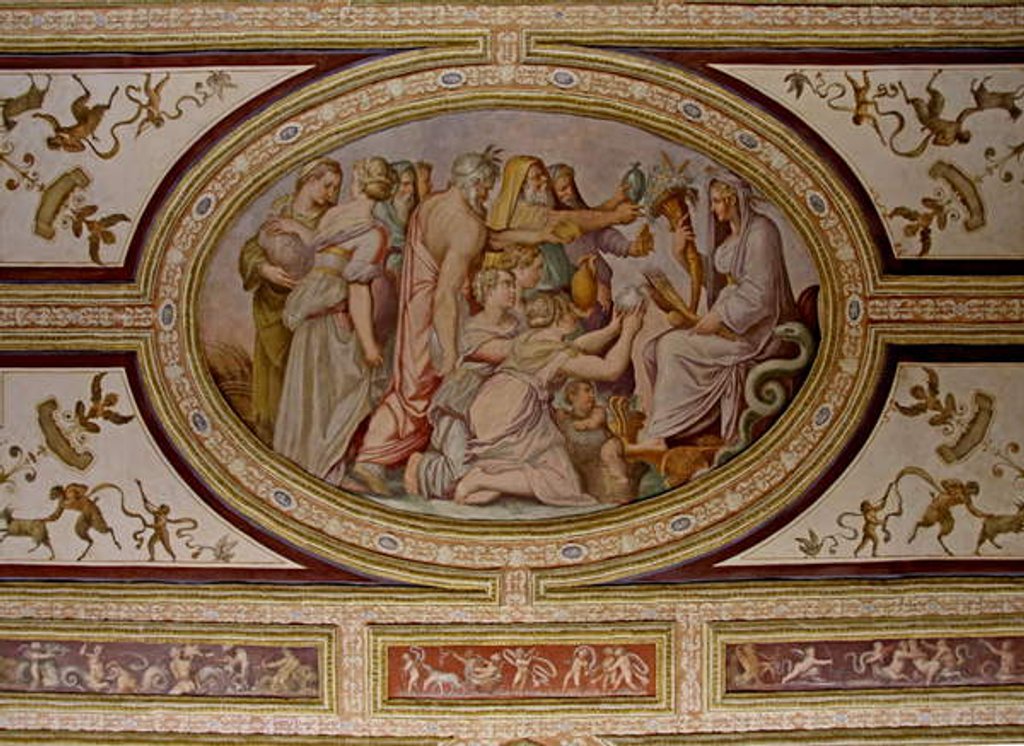 Detail of The myth of Ceres, detail of the Altoviti ceiling, 1553 by Giorgio Vasari