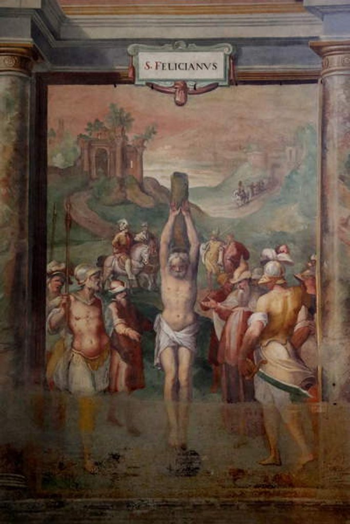 Detail of The Martyrdom of St. Felicianus by Cristoforo & Tempesta Antonio (1555-1630) Roncalli