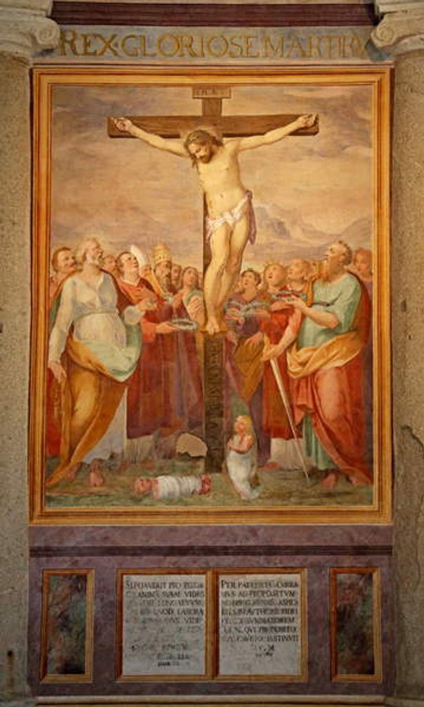 Detail of The Crucifixion by Cristoforo & Tempesta Antonio Roncalli