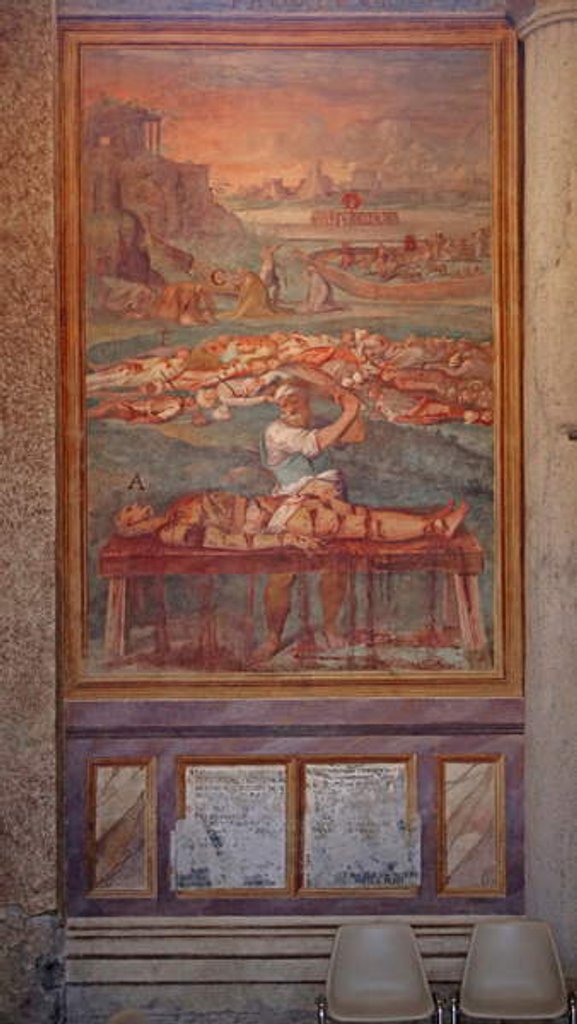 Detail of Martyrdom of numerous saints by Cristoforo & Tempesta Antonio (1555-1630) Roncalli