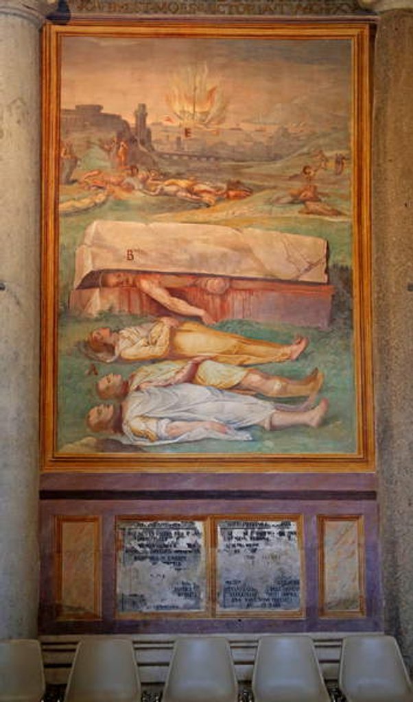 Detail of Martyrdom of numerous saints by Cristoforo & Tempesta Antonio (1555-1630) Roncalli