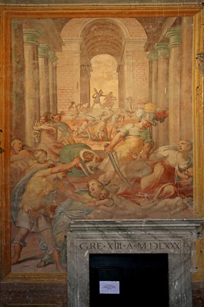 Detail of Martyrdom of numerous saints by Cristoforo & Tempesta Antonio (1555-1630) Roncalli