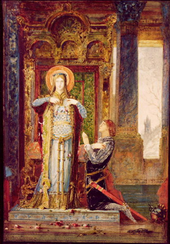 Detail of St. Elisabeth of Hungary, or The Miracle of the Roses, 1879 by Gustave Moreau