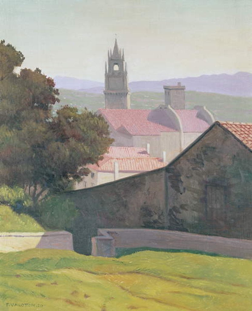Detail of Landscape with Church, 1920 by Felix Edouard Vallotton