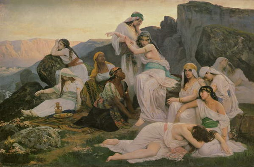 Detail of Jephthahs's daughter, 1876 by Edouard Debat-Ponsan