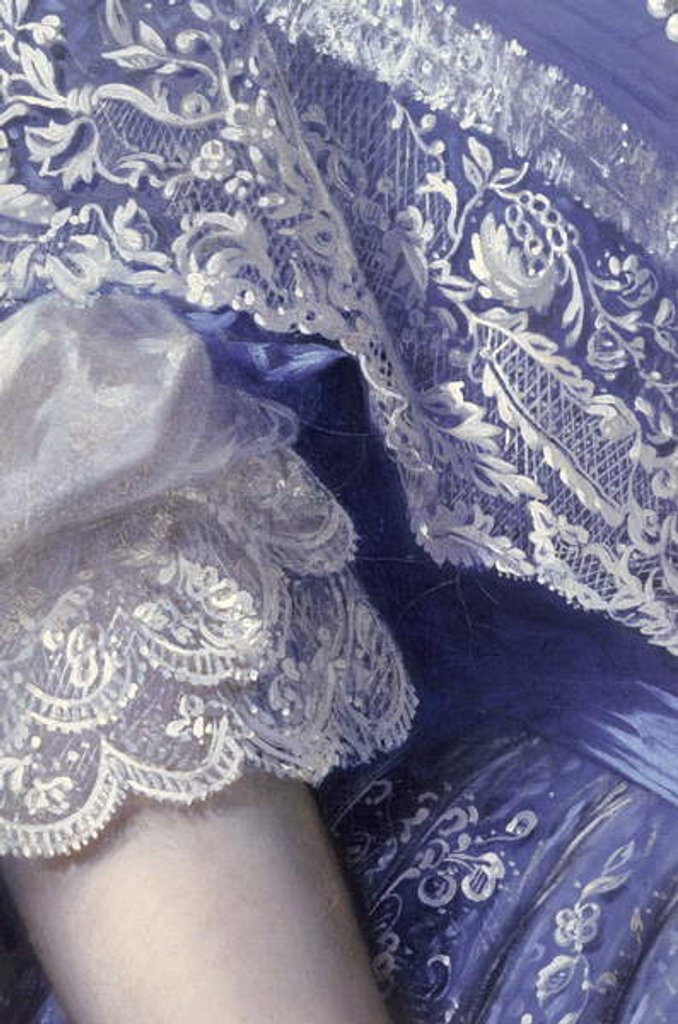 Detail of Portrait of a woman by Franz Xaver Winterhalter