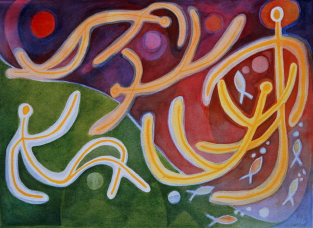 Detail of Floating Forms, 1985 by Peter Davidson