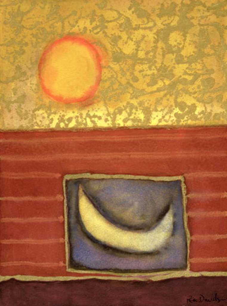 Detail of The Sun Rises While the Moon Sleeps, 1990 by Peter Davidson
