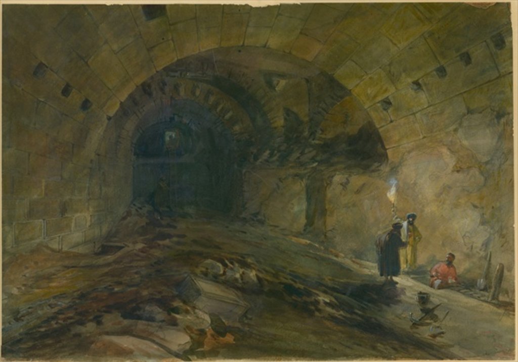 Detail of Wilson's Arch, Jerusalem, 1870 by William 'Crimea' Simpson