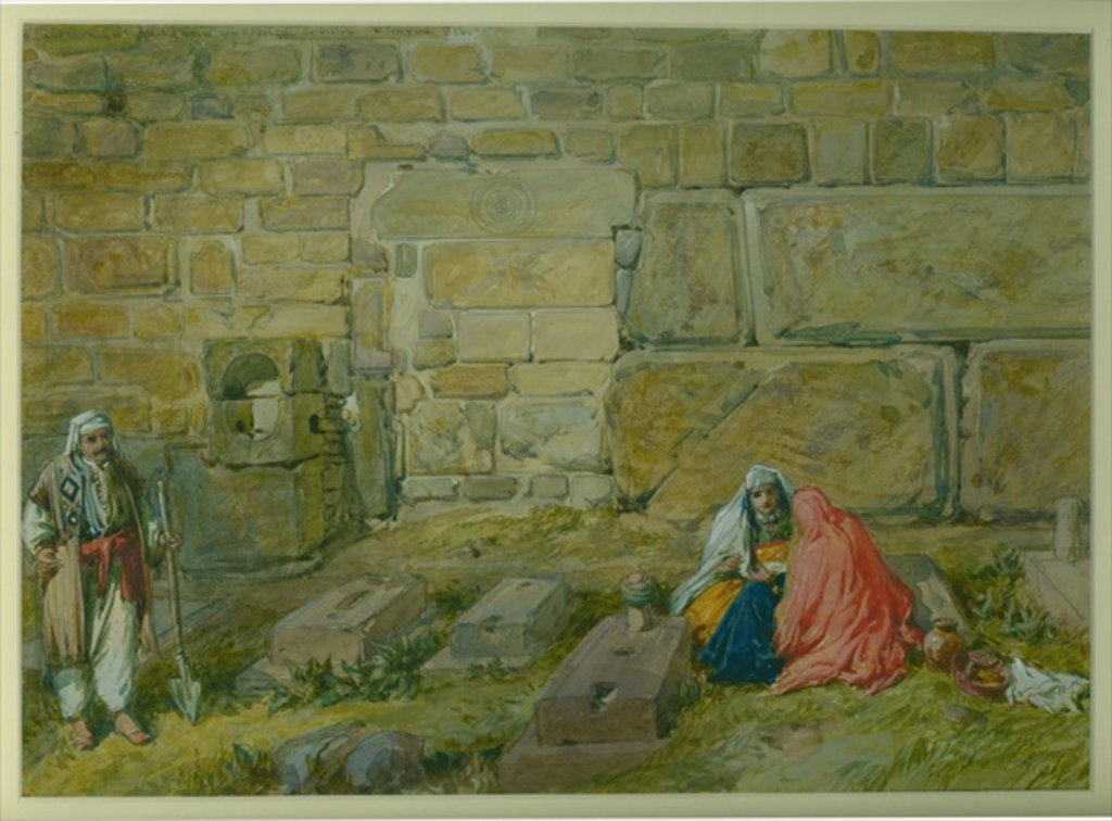 Detail of Built up doorway in East Wall of Haram, near Golden Gate, 1872 by William 'Crimea' Simpson