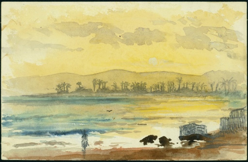 Detail of Sunrise near Haifa, 1872 by Claude Conder