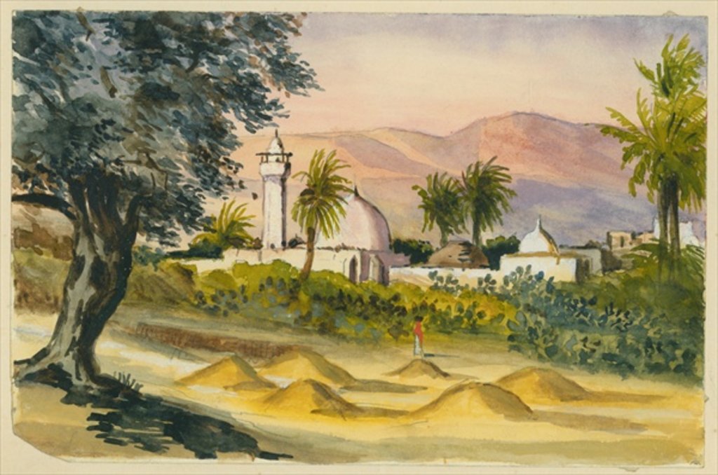 Detail of Desert town by Claude Conder