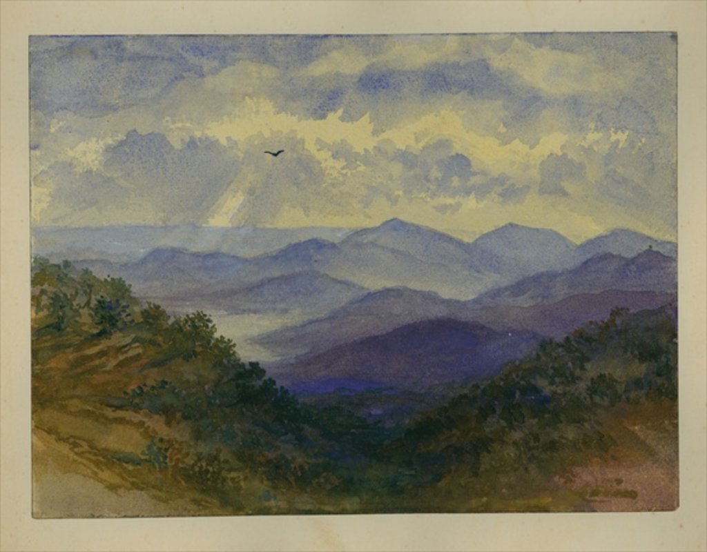 Detail of View towards Mediterranean Sea by Claude Conder