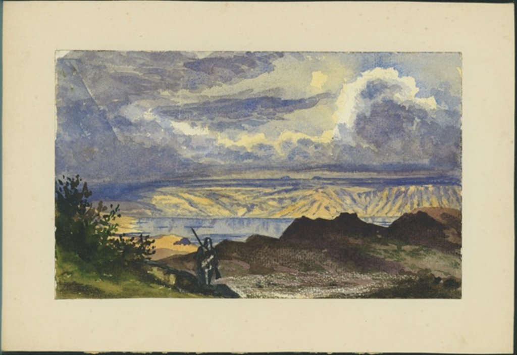 Detail of Dead Sea by Claude Conder