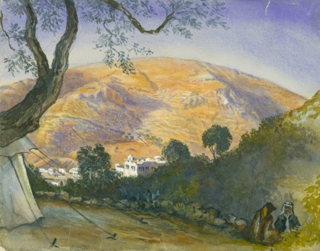 Detail of Middle Eastern Landscape by Claude Conder