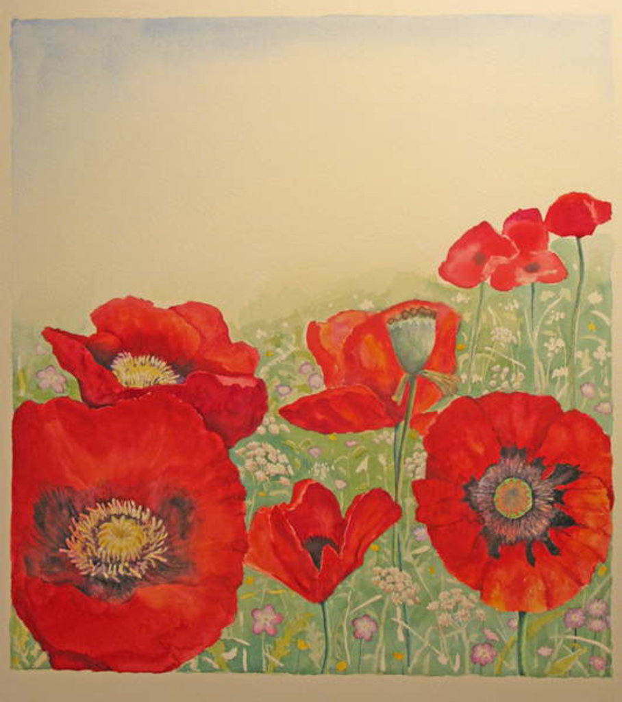 Detail of Poppy Field by Peter A Ford