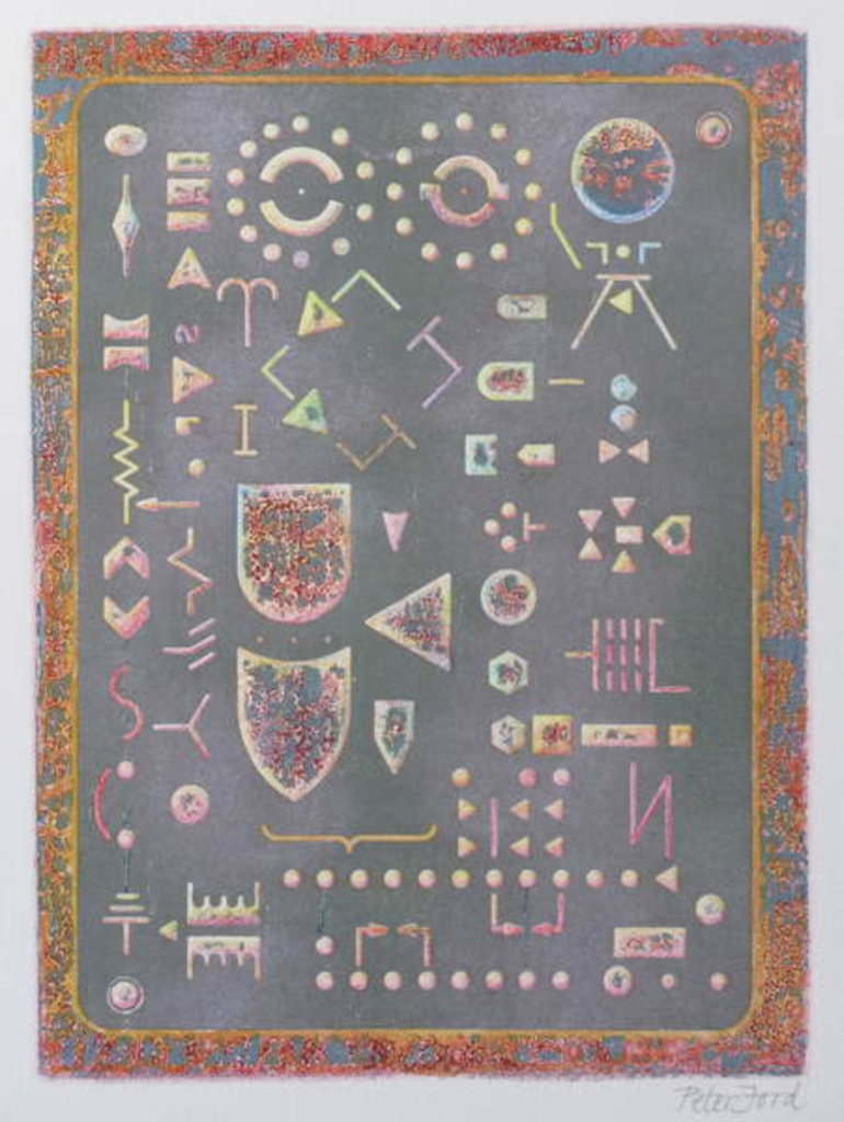 Detail of Signs and Symbols 1 by Peter A Ford
