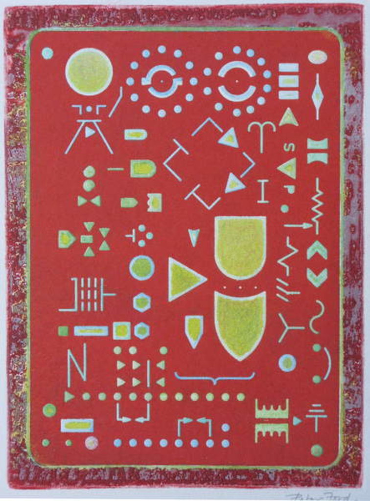 Detail of Signs and Symbols 2 by Peter A Ford