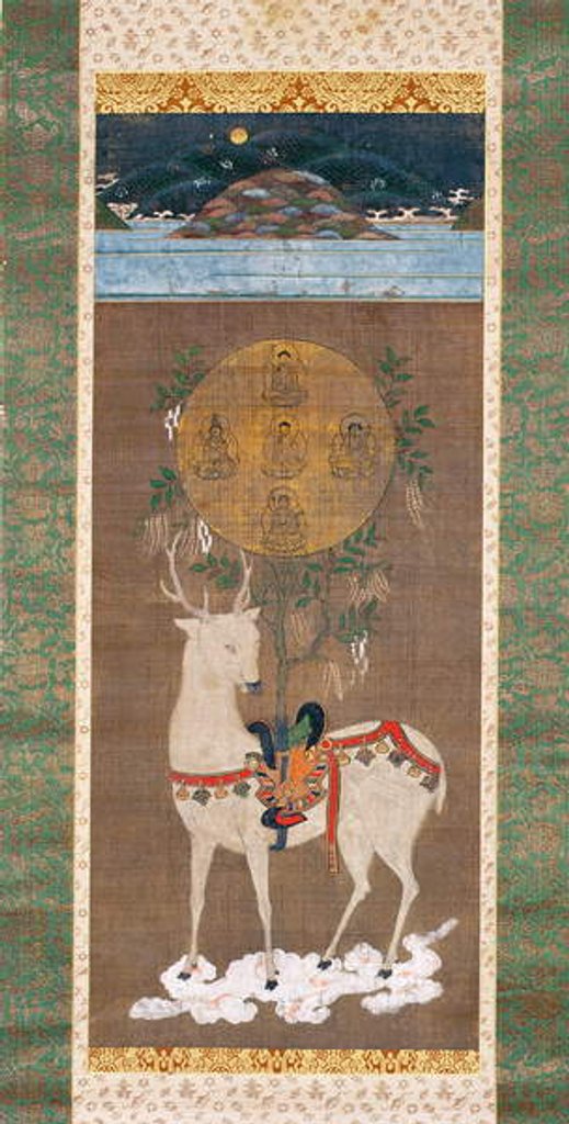 Detail of Kasuga Deer with Mandala, Muromachi period by School Japanese