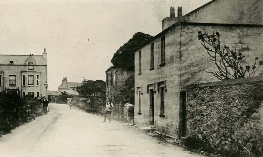 Detail of Main or Station Road, Ballasalla, Isle of Man by Unknown