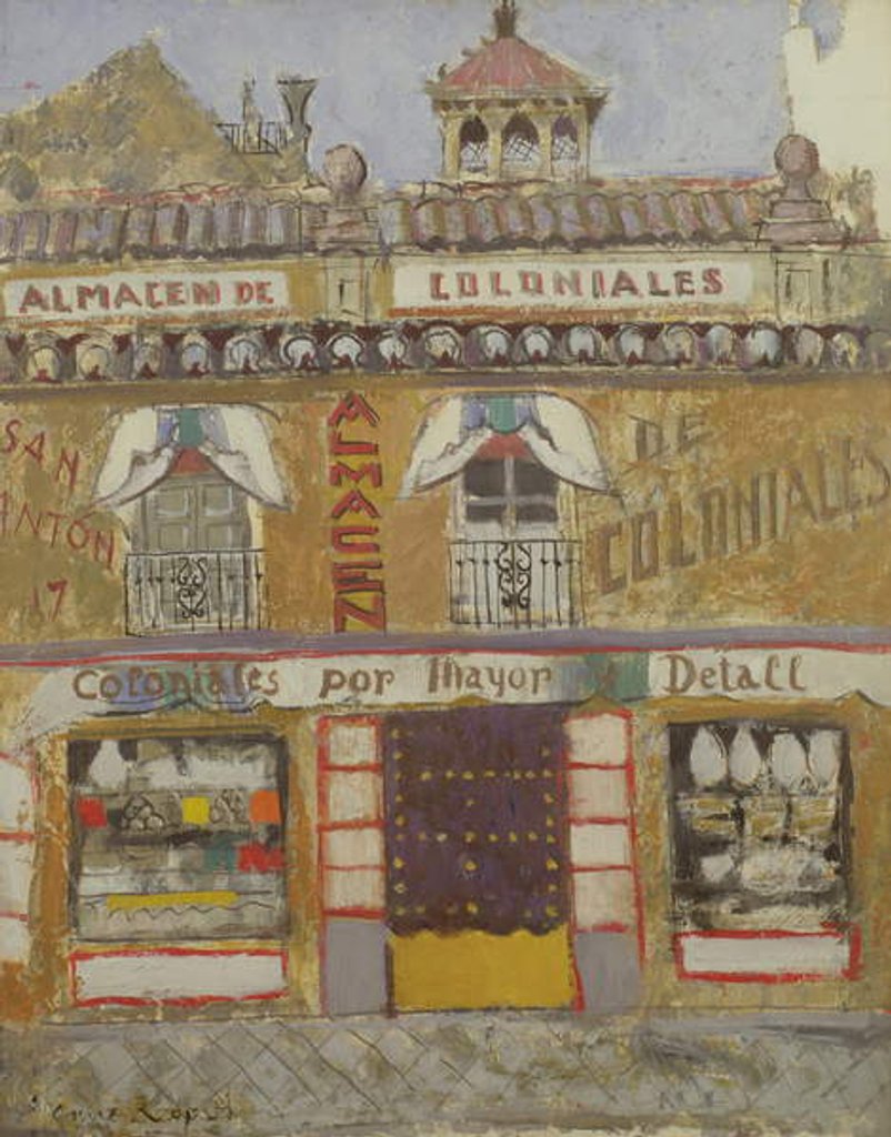 Detail of A Shop Front, Granada by Anne Redpath