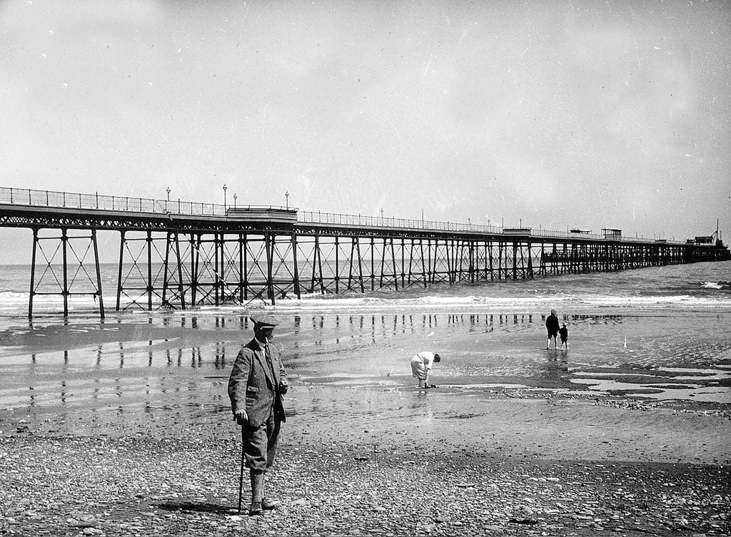 Detail of Queen's Pier, Ramsey, Isle of Man by Charles Lizars