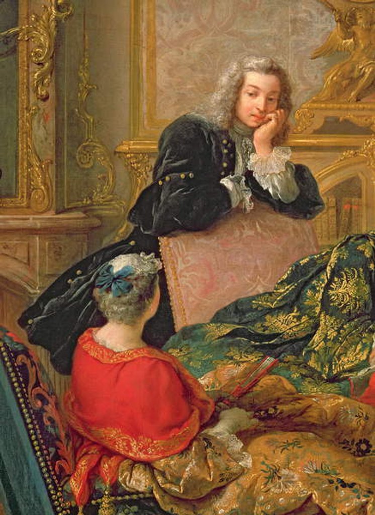 Detail of The Reading from Moliere, c.1728 by Jean Francois de Troy