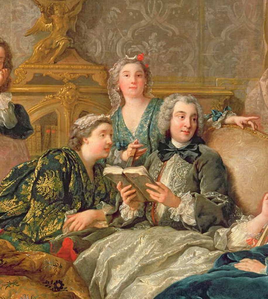 Detail of The Reading from Moliere, c.1728 by Jean Francois de Troy