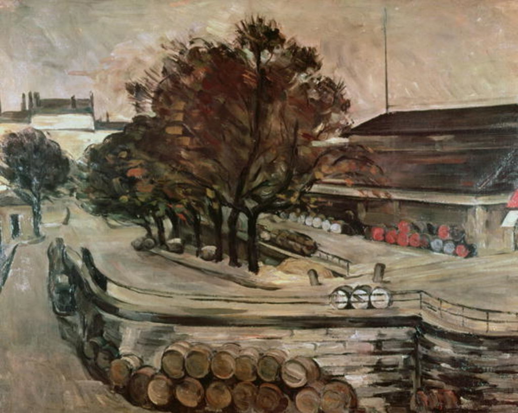 Detail of The Halle aux Vins, seen from the rue de Jussieu, 1872 by Paul Cezanne