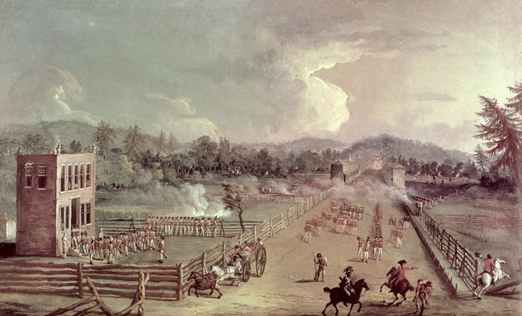 Detail of The Battle of Germantown, 4th October 1777, 1782 by Saviero Xavier della Gatta