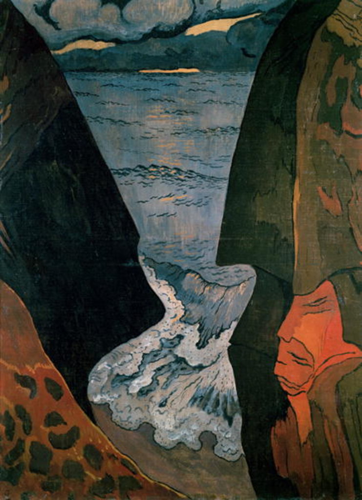 Detail of Cliffs near Camaret by Georges Lacombe