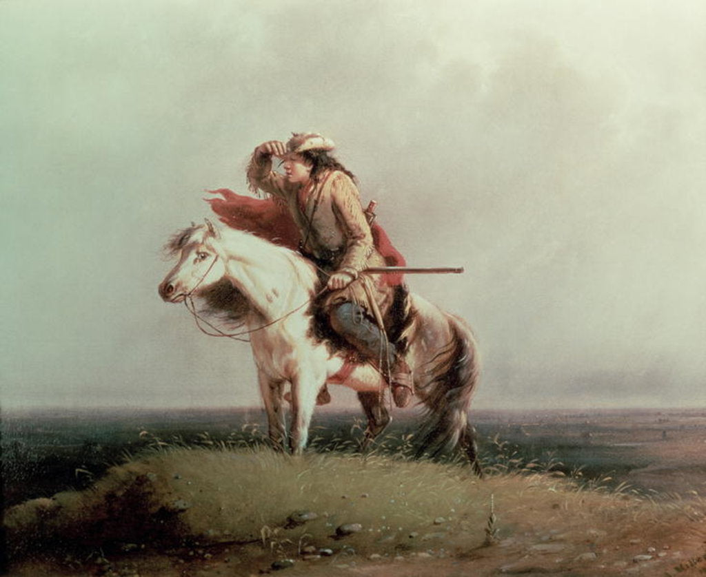 Detail of The Lost Greenhorn, 1851 by Alfred Jacob Miller