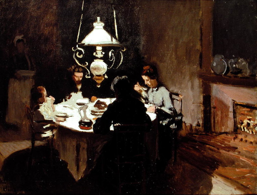 Detail of The Dinner, 1868-9 by Claude Monet