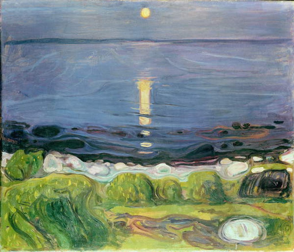 Detail of Summer night by the beach, 1902-03 by Edvard Munch