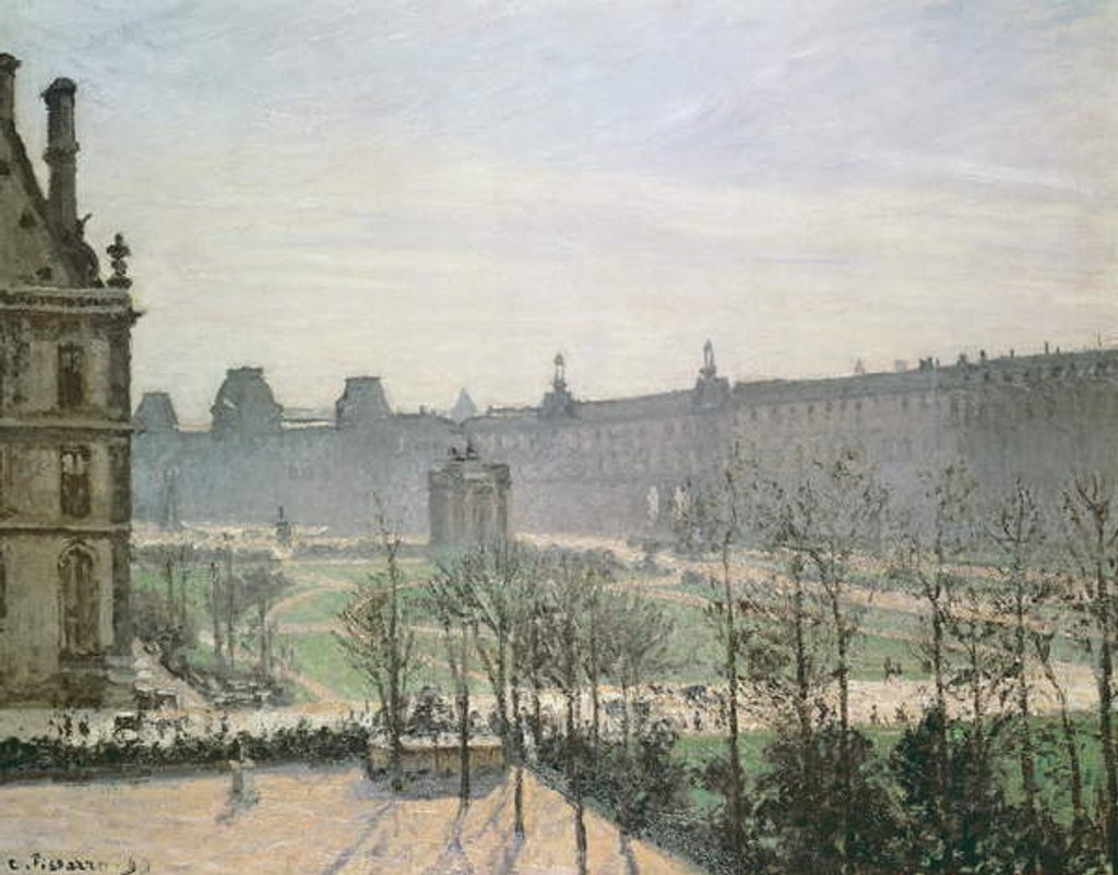 Detail of The Tuileries, 1899 by Camille Pissarro