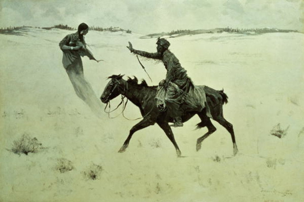 Detail of How Order No. 6 went through, or The Vision by Frederic Remington