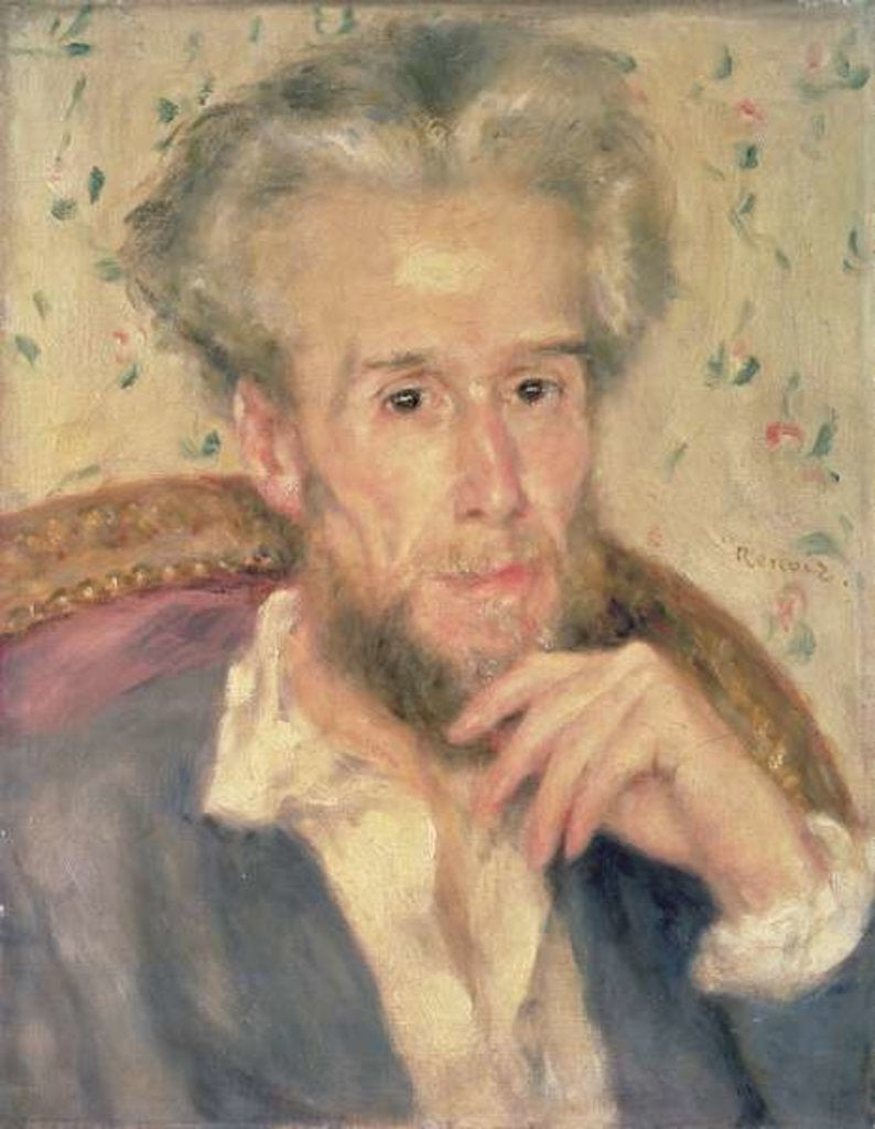 Detail of Victor Choquet by Pierre Auguste Renoir