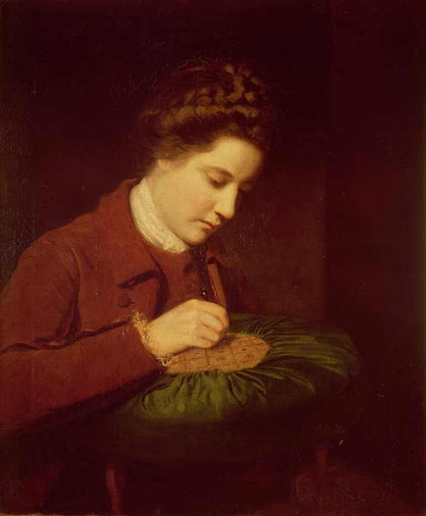 Detail of Mary, Duchess of Richmond 1764-67 by Joshua Reynolds