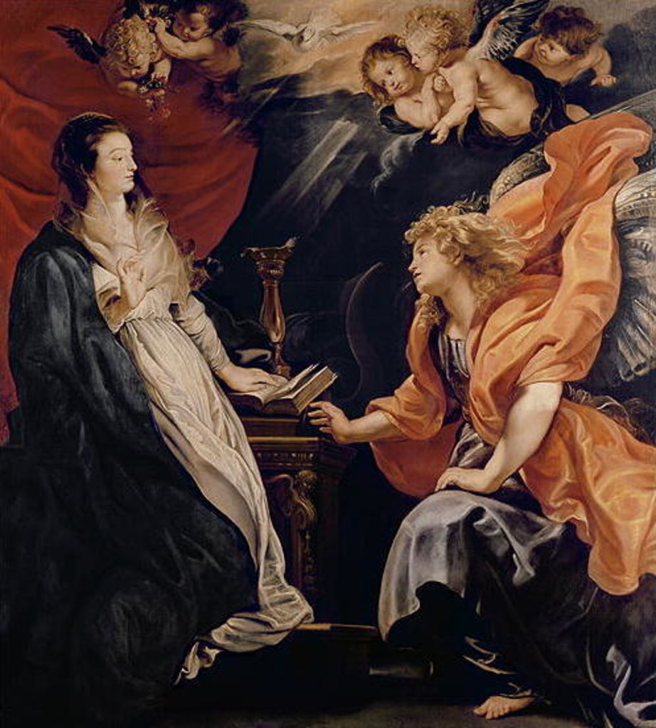 Detail of Annunciation, 1609 by Peter Paul Rubens