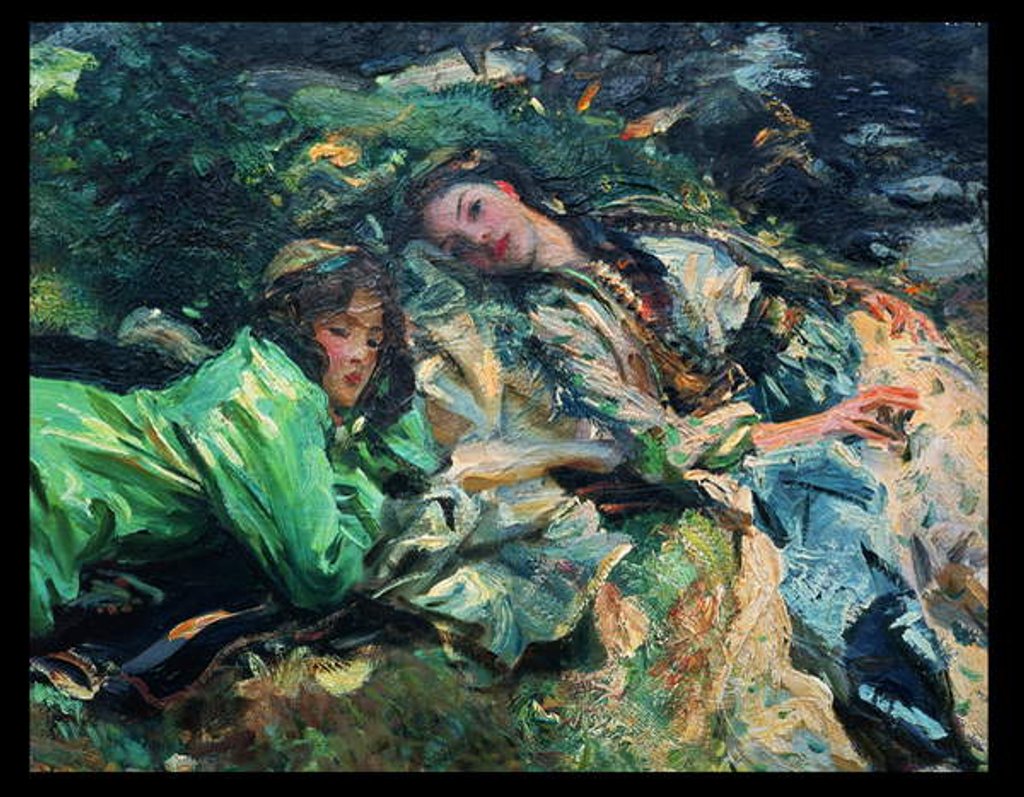 Detail of The Brook by John Singer Sargent