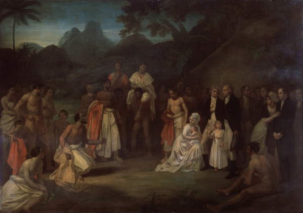 Detail of The Cession of the District of Matavai in the Island of Otaheite to Captain James Wilson for the use of the Missionaries Sent Thither by that Society in the Ship Duff by Robert Smirke