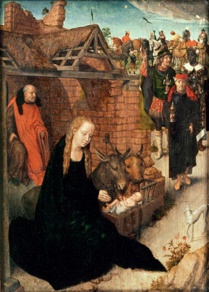 Detail of The Nativity by Hans Memling