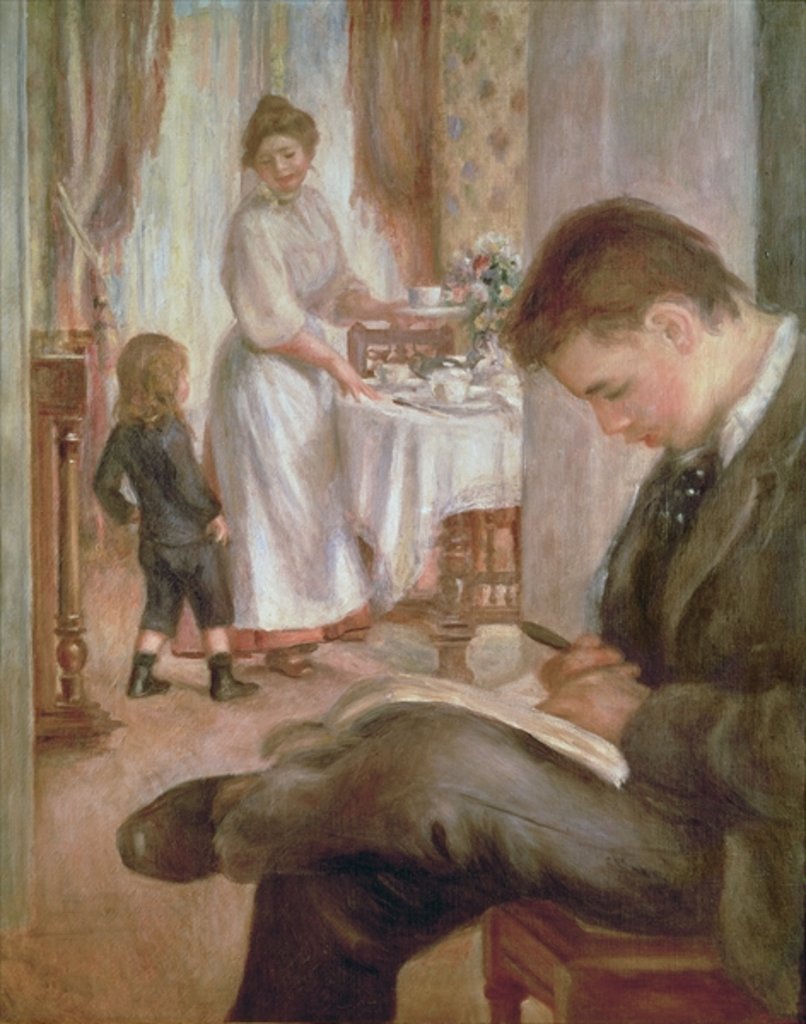 Detail of Breakfast at Berneval, 1898 by Pierre Auguste Renoir