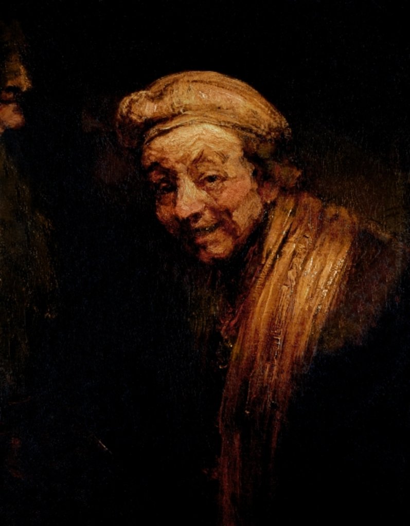 Detail of Self Portrait, c.1668-9 by Rembrandt Harmensz. van Rijn