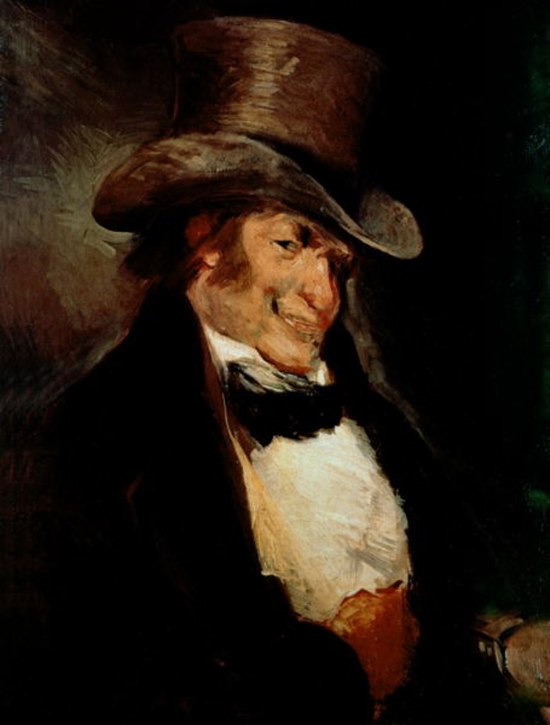 Detail of Self Portrait aged 65 by Francisco Jose de Goya y Lucientes