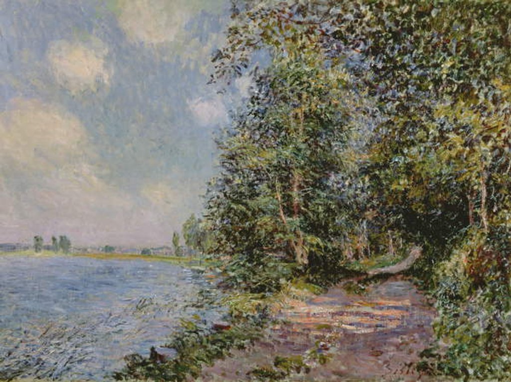 Detail of Veneux, August Afternoon, 1881 by Alfred Sisley